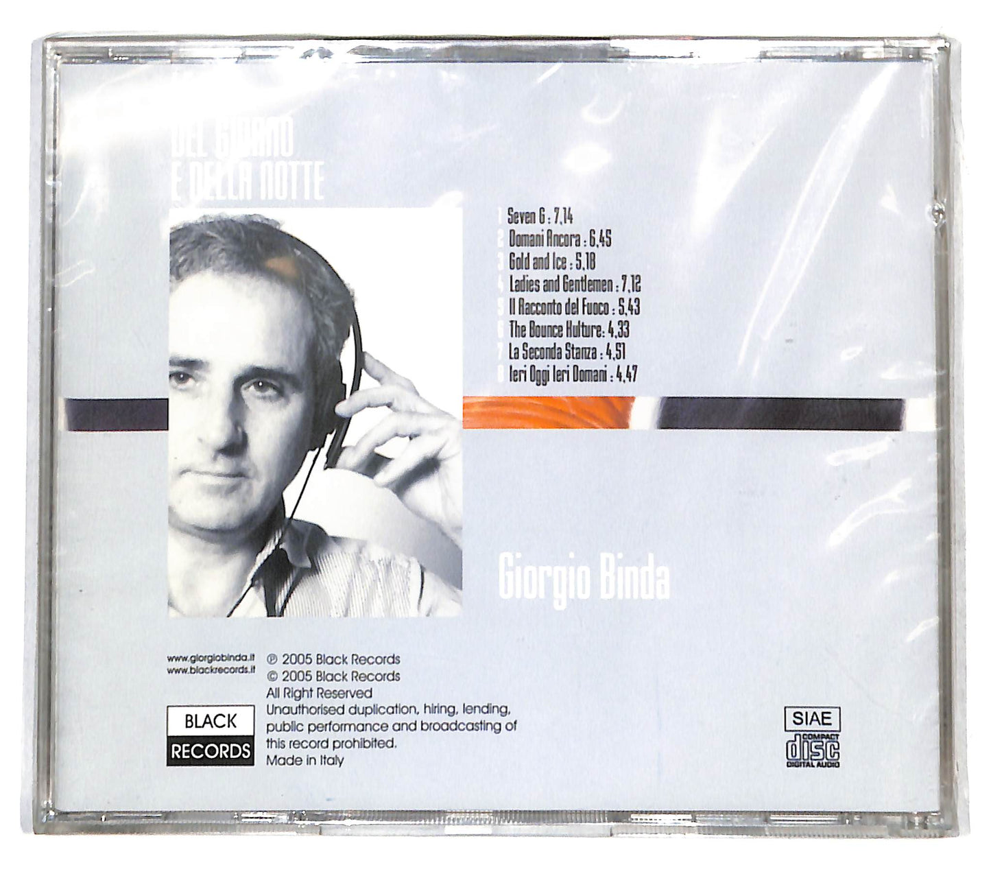 EBOND Giorgio Binda - le ore del giorno e della notte CD CB109537