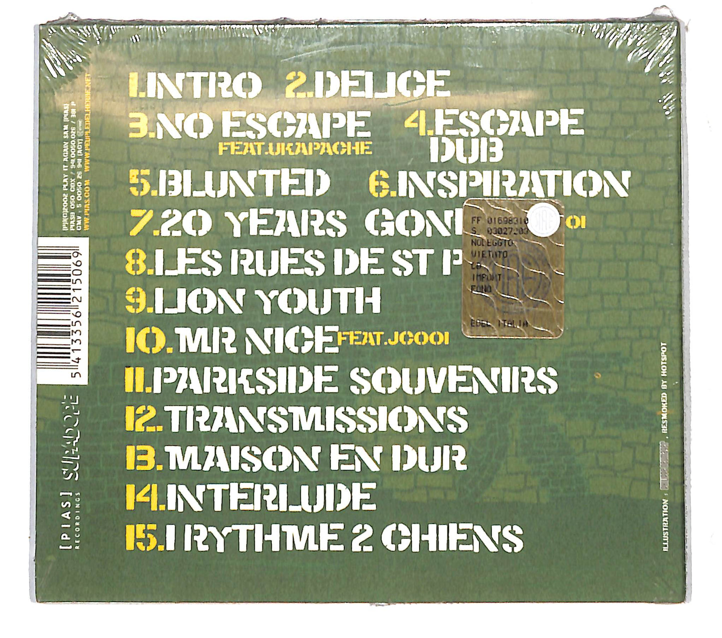 EBOND Le Peuple De L'Herbe - P.H.Test / Two DIGIPACK CD CB109545