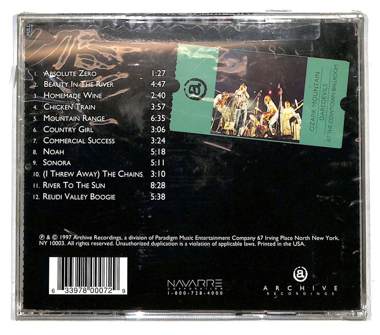 EBOND The Ozark Mountain Daredevils - Archive Alive! CD CB109552
