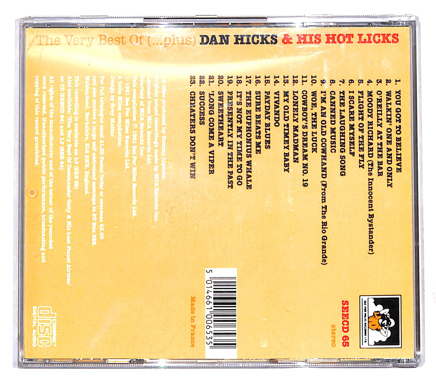 EBOND Dan Hicks And His Hot Licks - The Very Best Of (Plus) CD CB109703