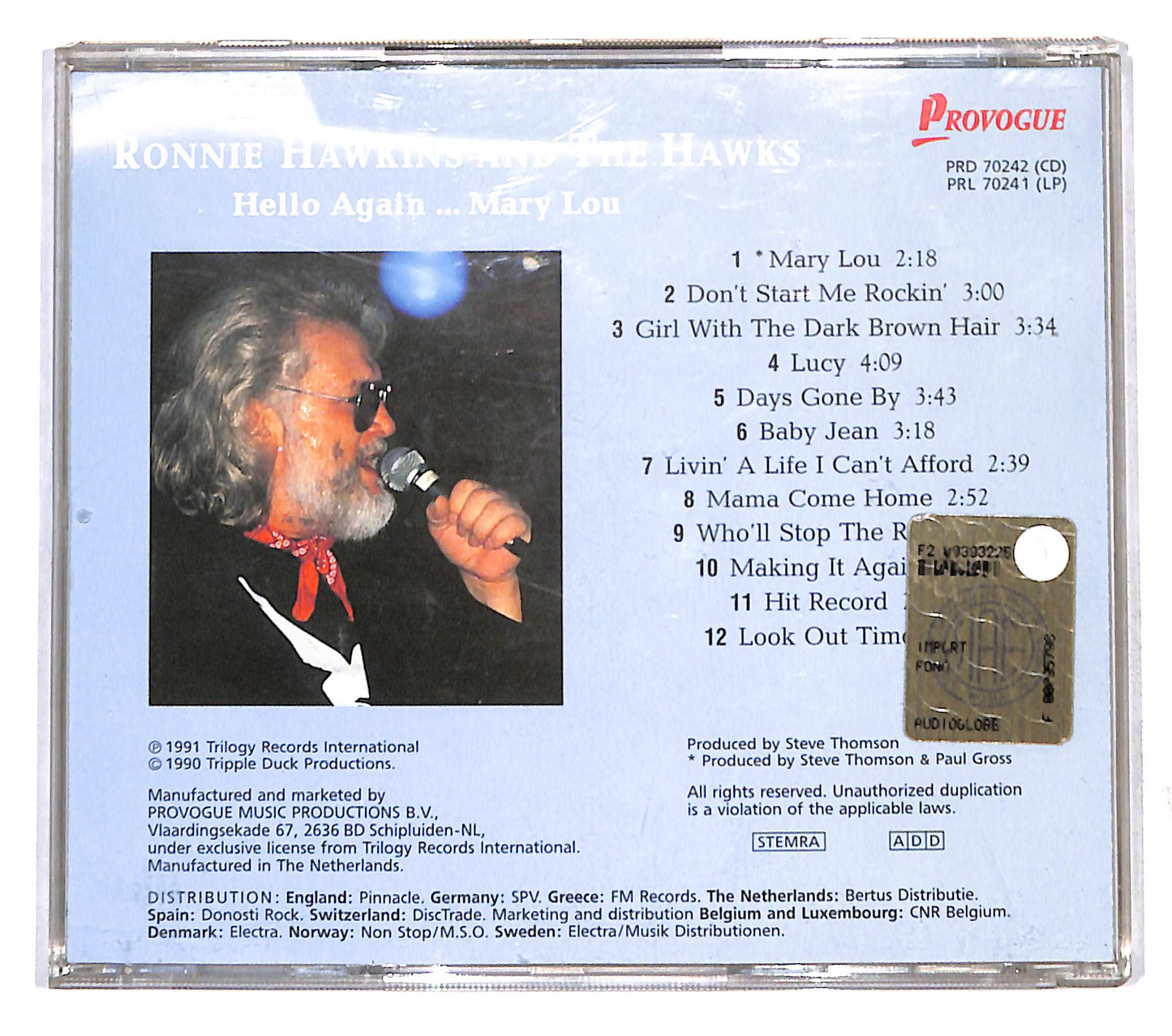 EBOND Ronnie Hawkins And The Hawks - Hello Again...Mary Lou CD CB109706