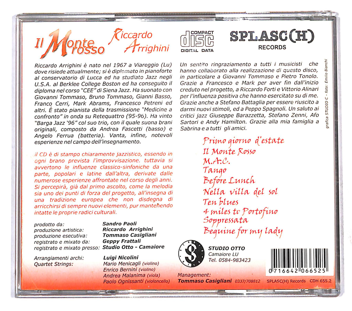 EBOND Riccardo Arrighini - Il Monte Rosso CD CB109714