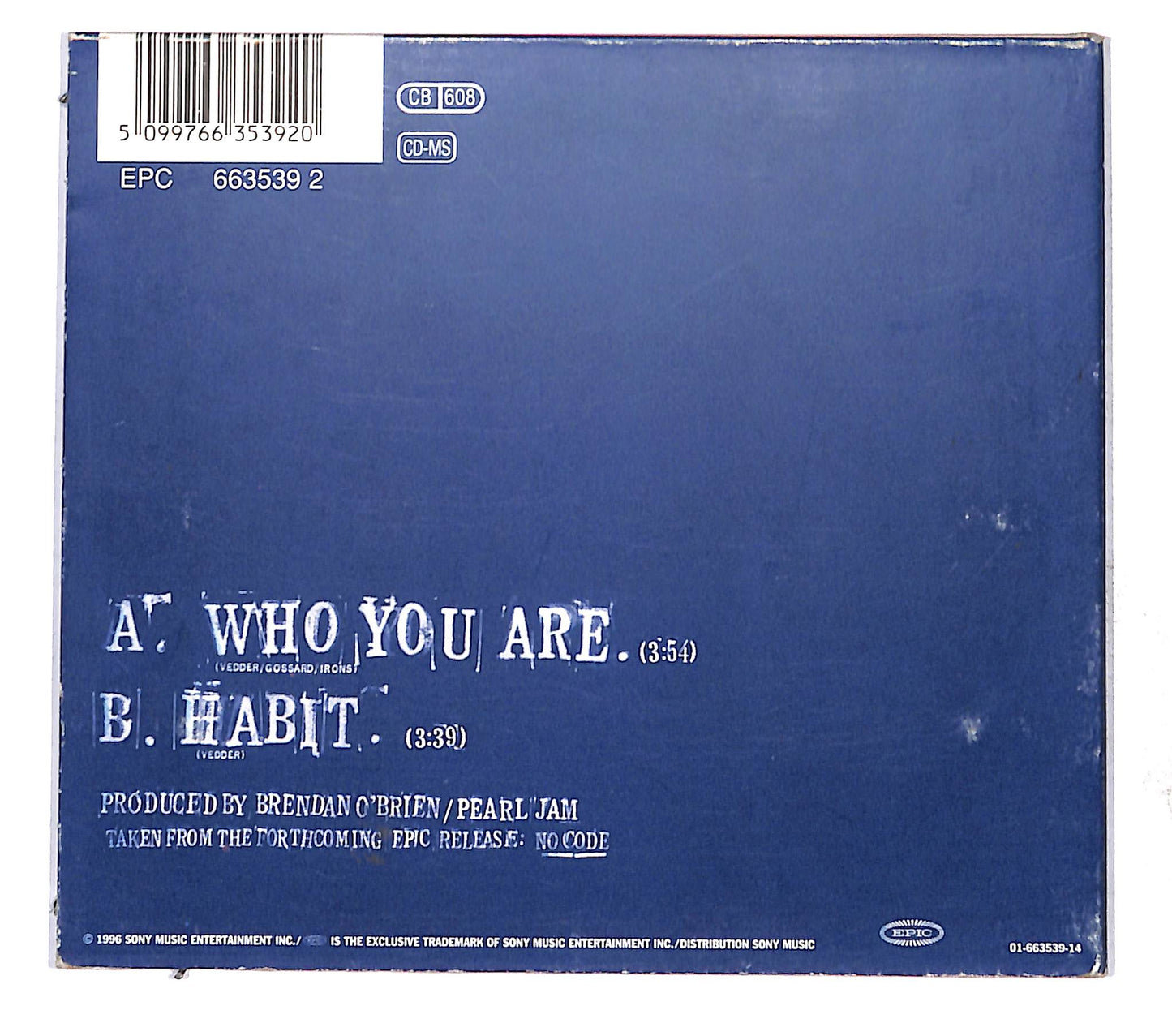 EBOND Pearl Jam - Who You Are DIGIPACK CD CB109724