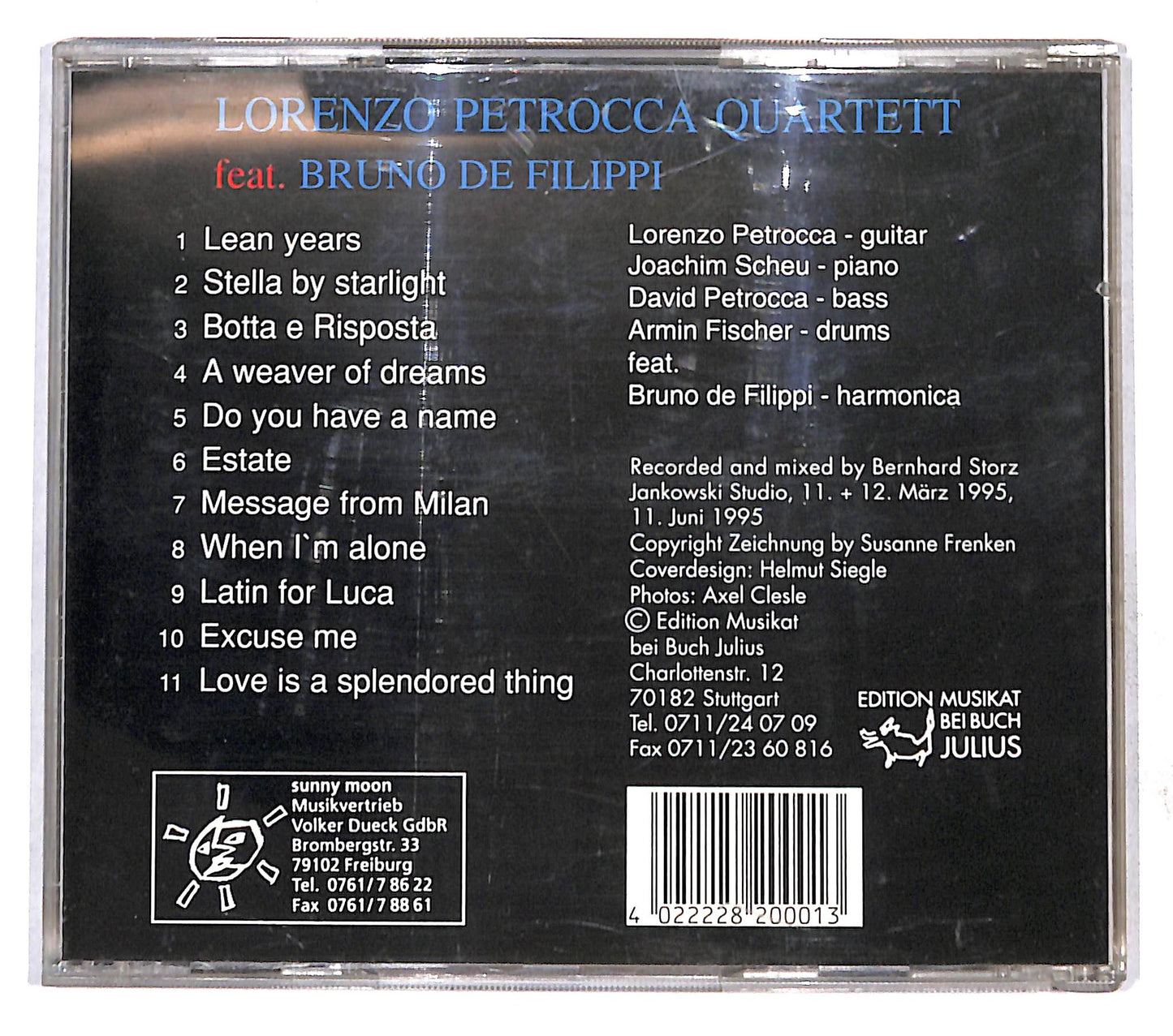 EBOND Lorenzo Petrocca Quartett Feat. Bruno De Filippi - Insieme CD CB109734