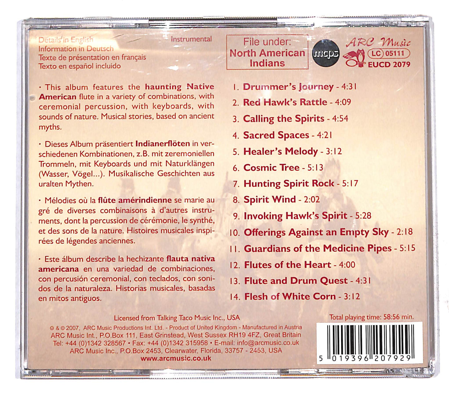 EBOND Native Flute Ensemble - Spirit Wind - Native American Flute CD CB109738