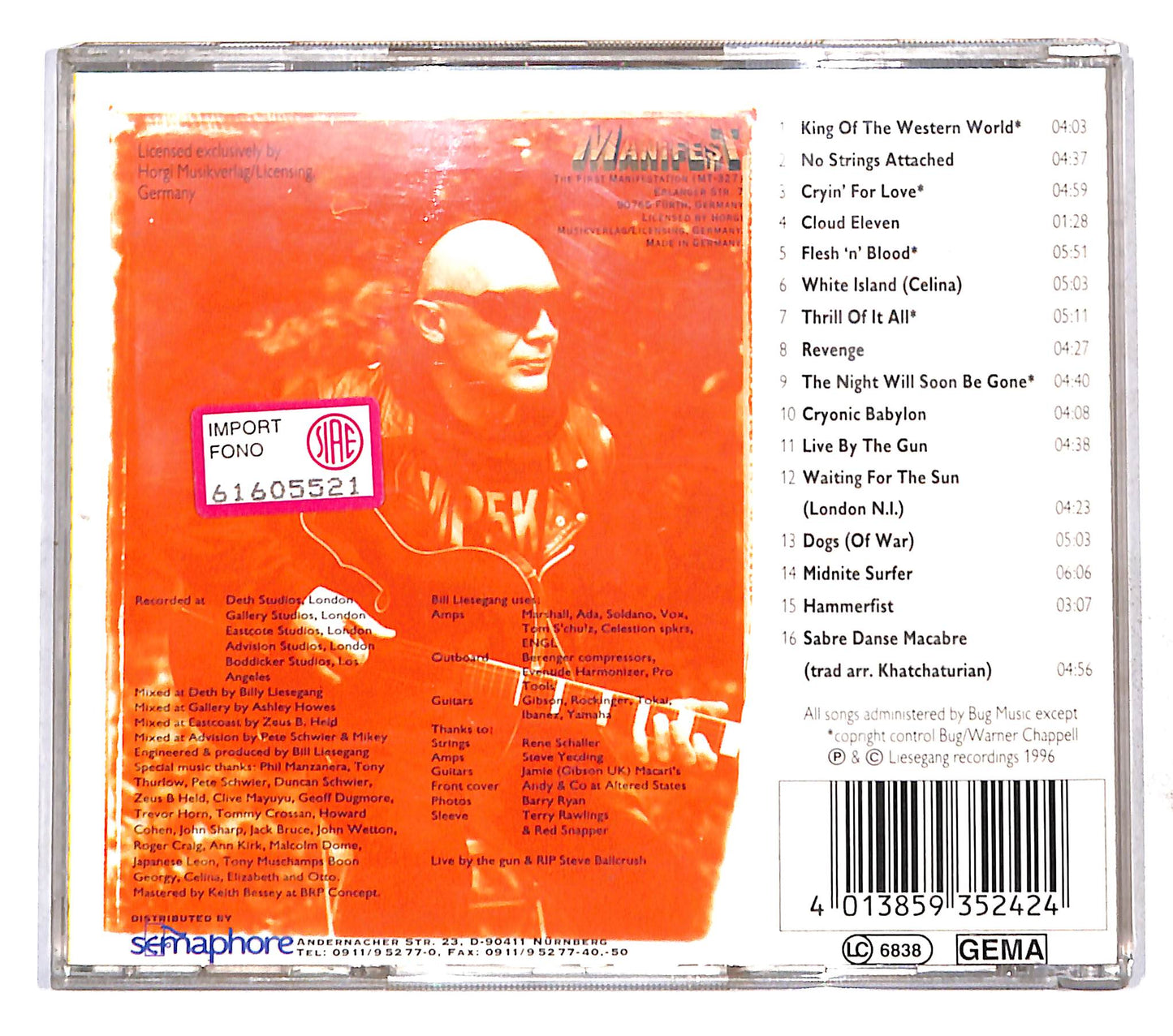 EBOND Liesegang - No Strings Attached CD CB109744