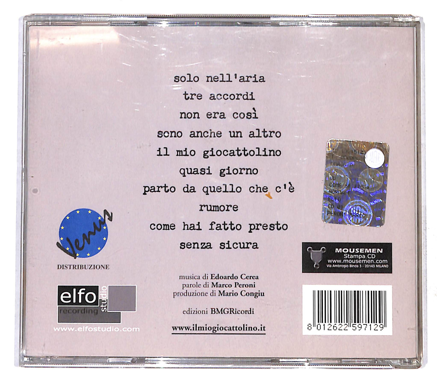 EBOND Edoardo Cerea - Come Se Fosse Normale CD CB109751