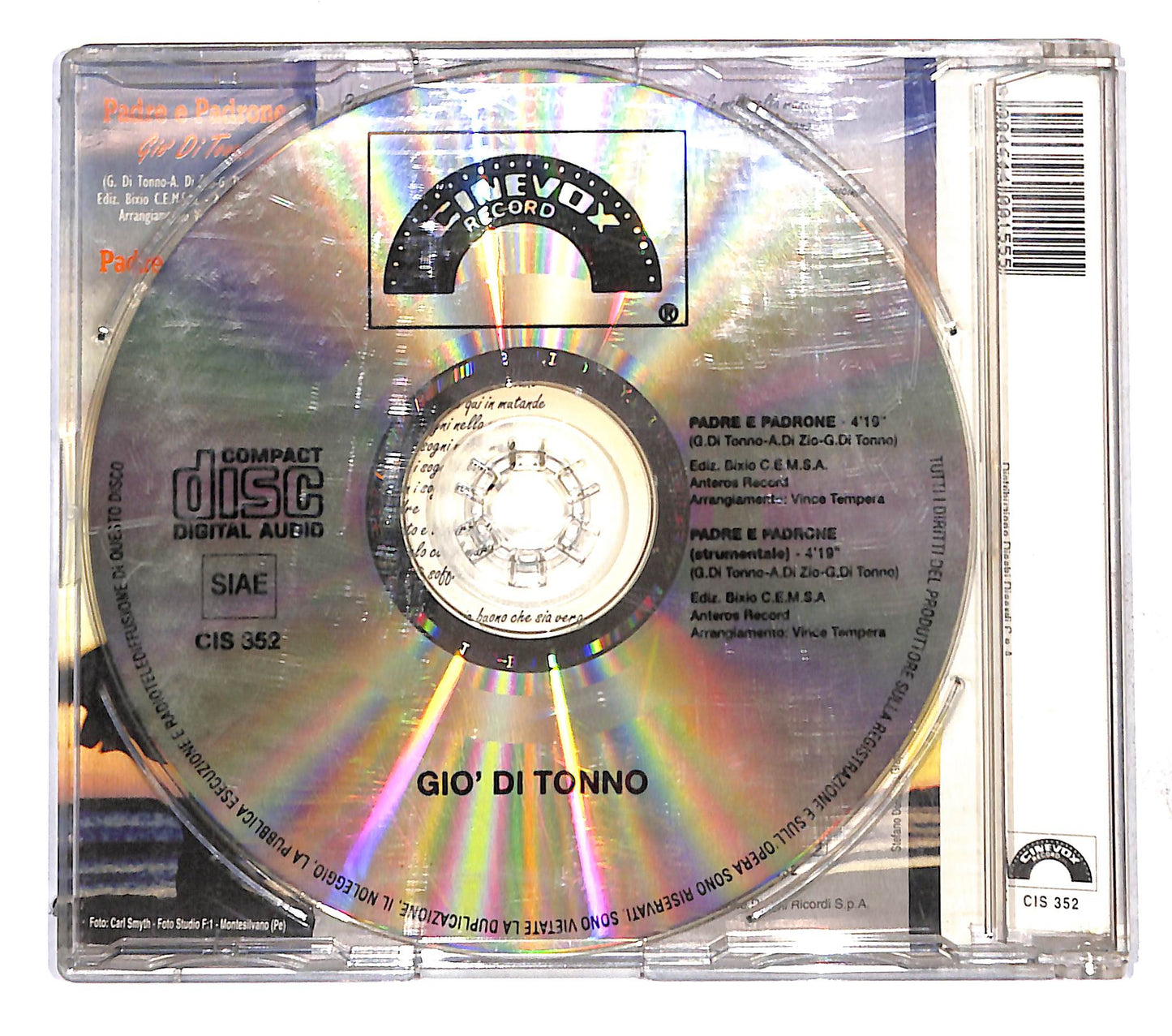EBOND Gio Di Tonno - Padre E Padrone CD CB109754
