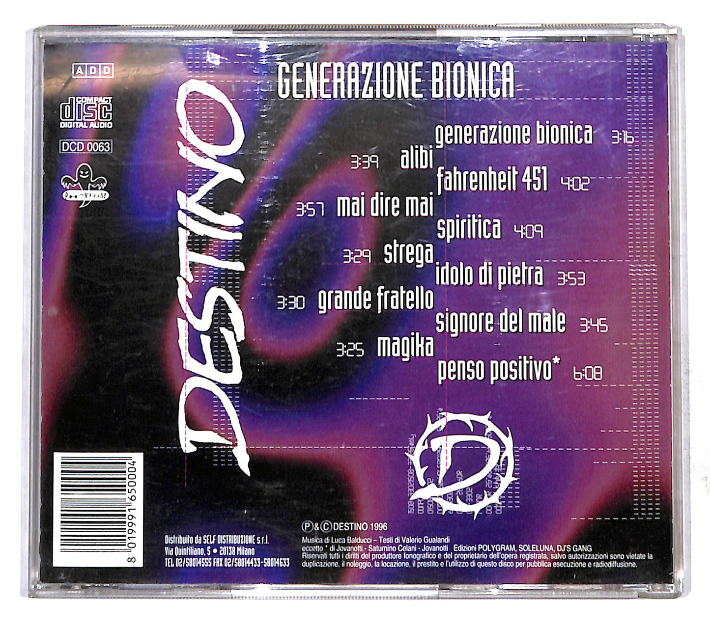 EBOND Destino - Generazione Bionica CD CB109759