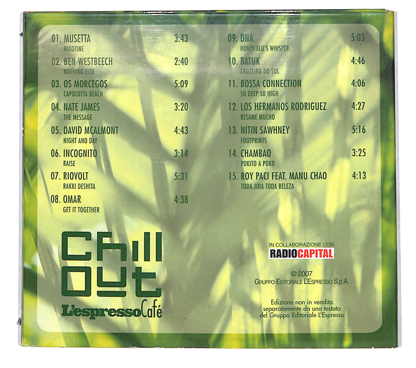 EBOND Various - Chill out l'espresso cafe - green vol.2 DIGIPACK CD CB114002