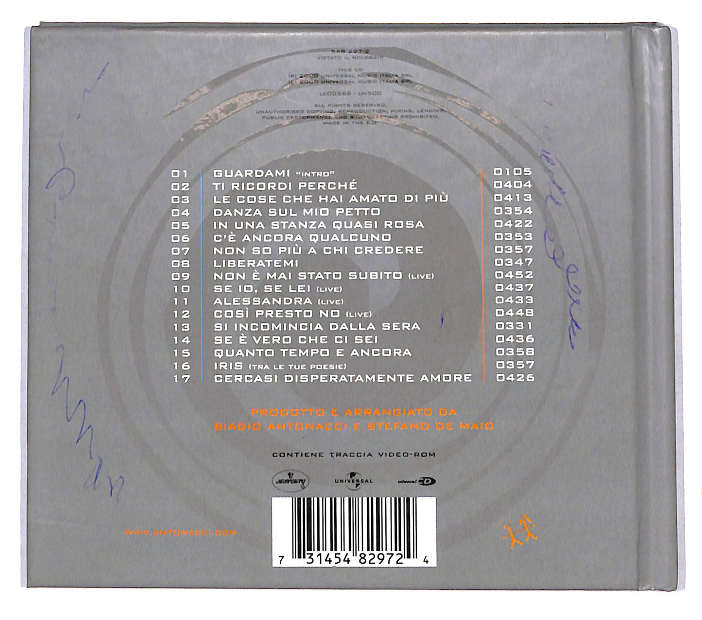 EBOND Biagio Antonacci - Tra Le Mie Canzoni DIGIPACK CD CB114003