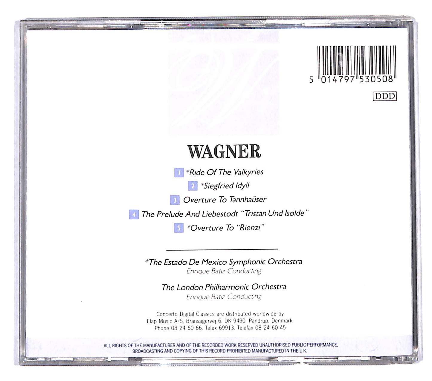 EBOND Wagner - Ride Of The Valkyries Overture To Tannhauser CD CB114014