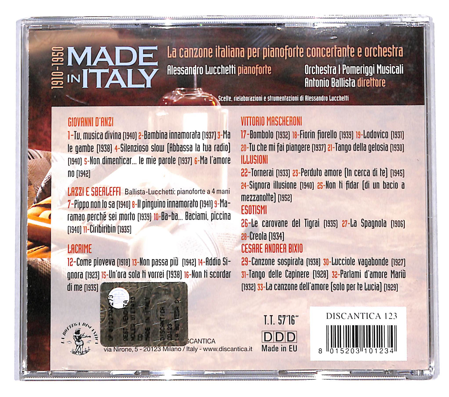 EBOND Various - Made in Italy - la canzone italiana 1910-1950 CD CB114019