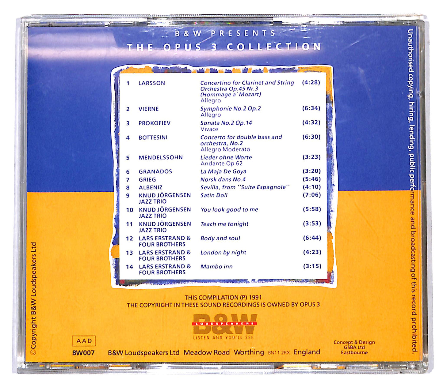 EBOND Various - The Opus 3 Collection CD CB114023