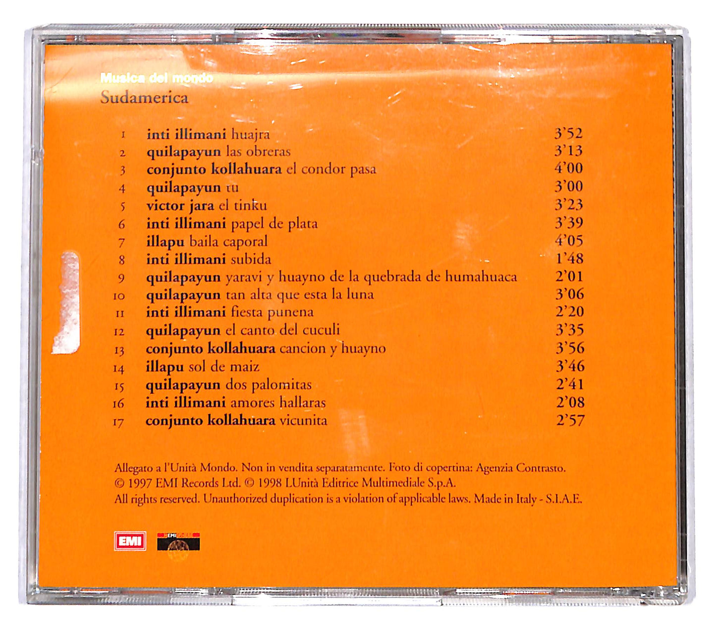 EBOND Various - Sudamerica. Il Sound Delle Ande CD CB114025