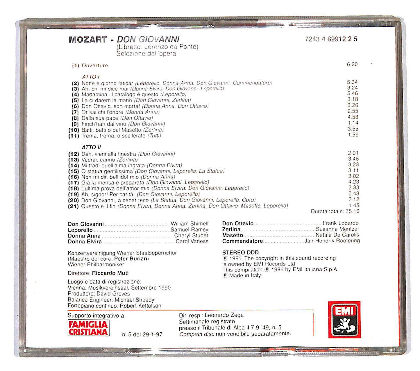 EBOND Various - Don Giovanni (Le Pagine Piu Belle) CD CB114204