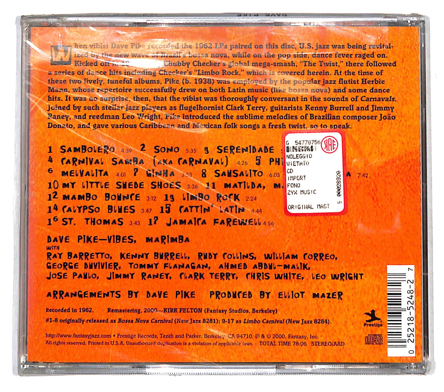 EBOND Dave Pike - Carnavals CD CB114254