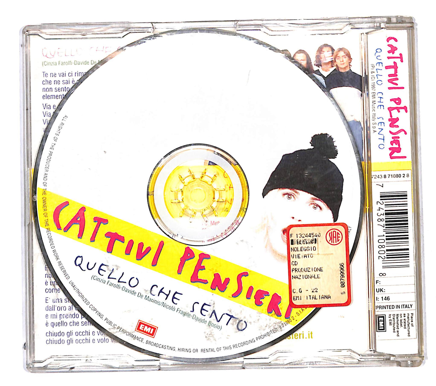 EBOND Cattivi Pensieri - Quello Che Sento CD CB118148