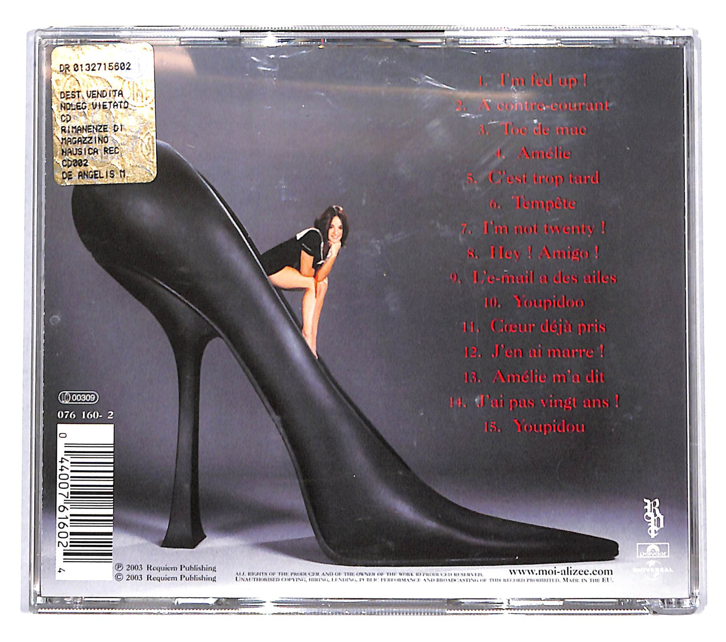 EBOND Alizee - Mes Courants Electriques... CD CB118408