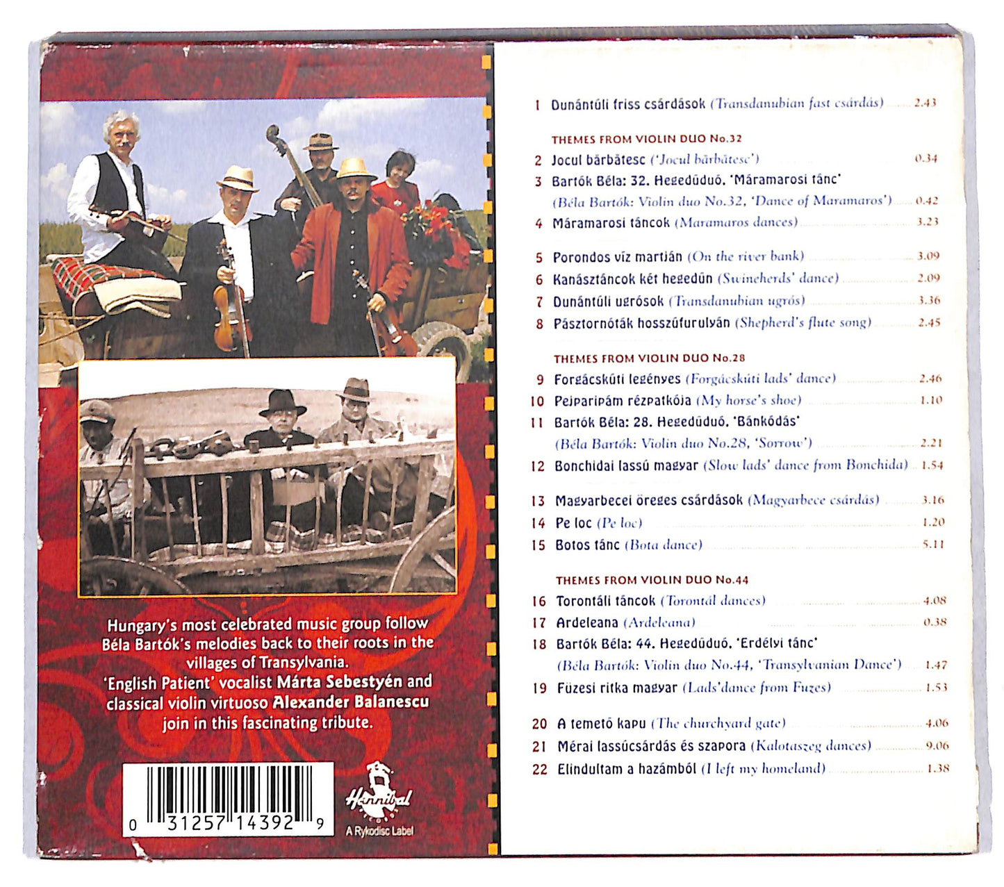 EBOND Muzsikas - The Bartok Album CD CB118447