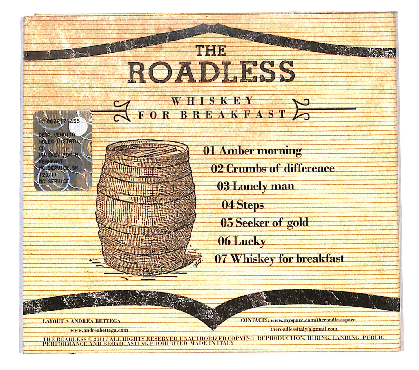 EBOND The Roadless - Whiskey For Breakfast DIGIPACK CD CB118453