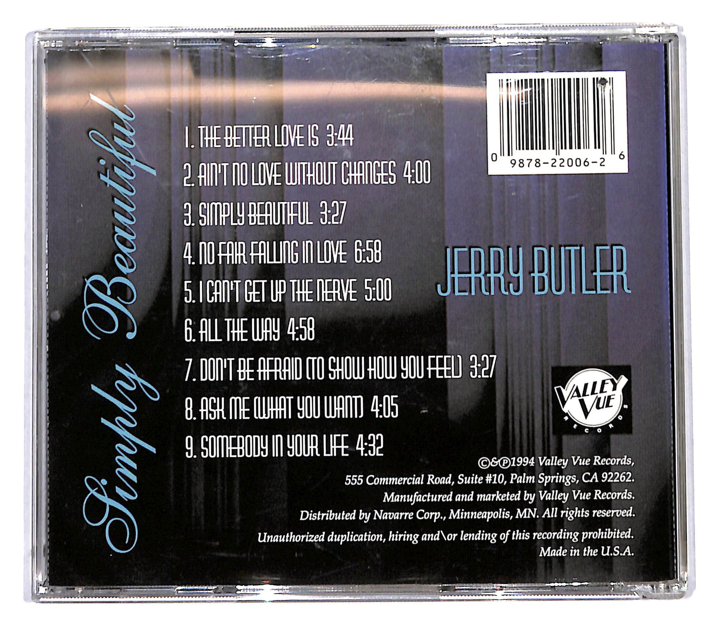 EBOND Jerry Butler - Simply Beautiful CD CB118605