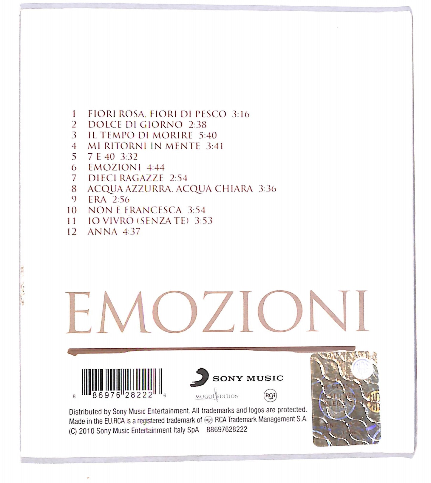 EBOND Lucio Battisti - Emozioni DIGIPACK CD CB118652