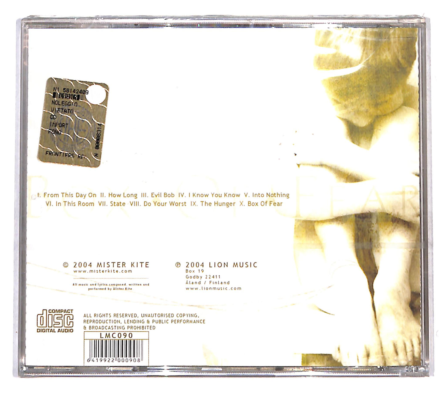 EBOND Mister Kite - Box Of Fear CD CB118813