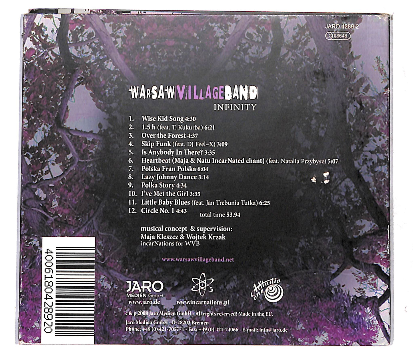 EBOND Warsaw Village Band - Infinity DIGIPACK CD CB118842