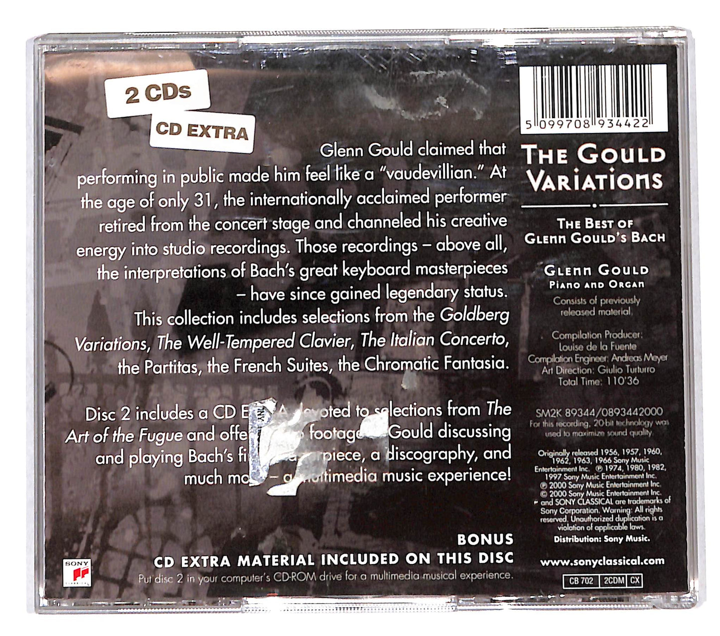 EBOND The Gould Variations - The Best Of Glenn Gould's Bach CD CB119110