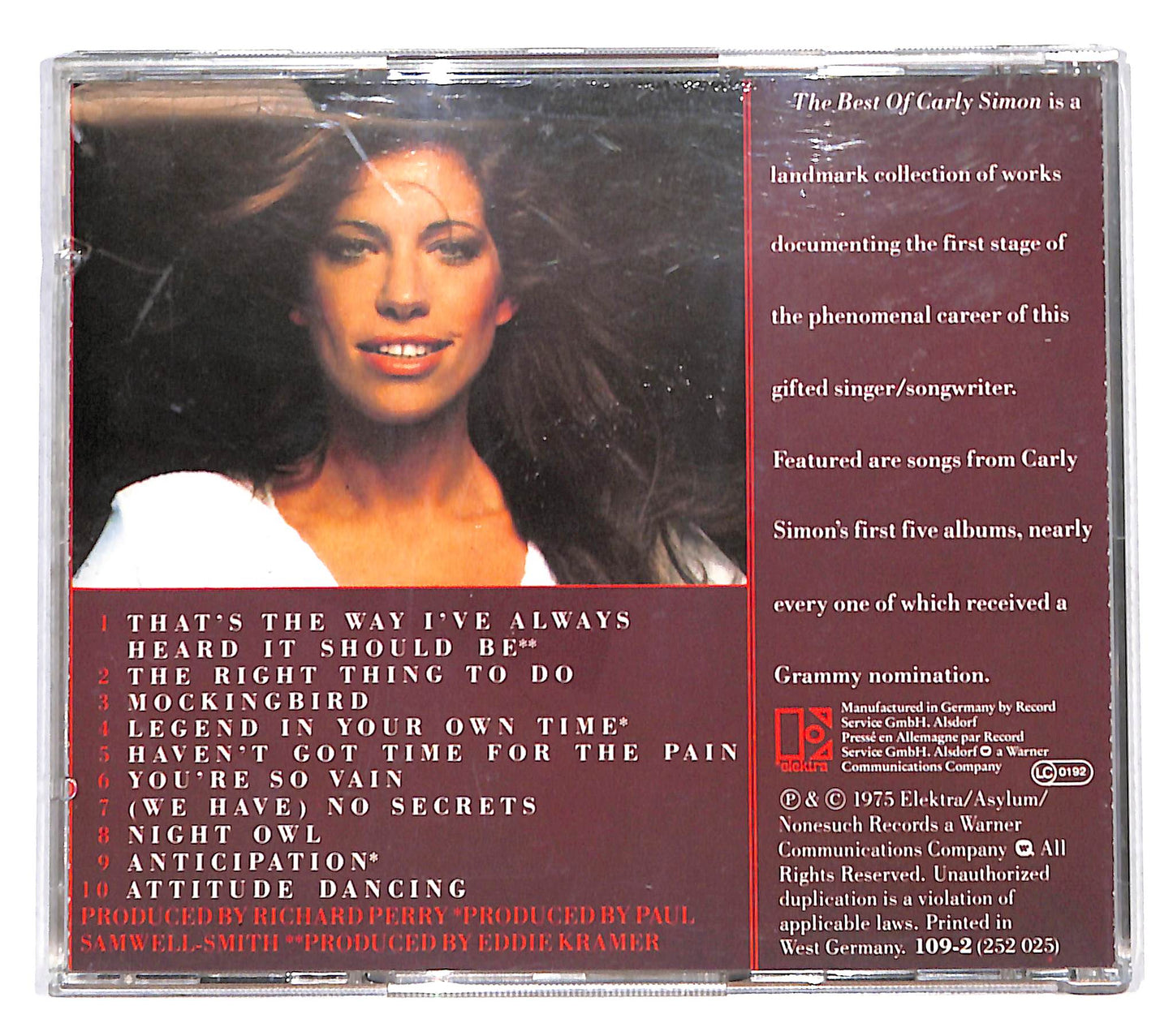 EBOND Carly Simon - The Best Of Carly Simon CD CB119111