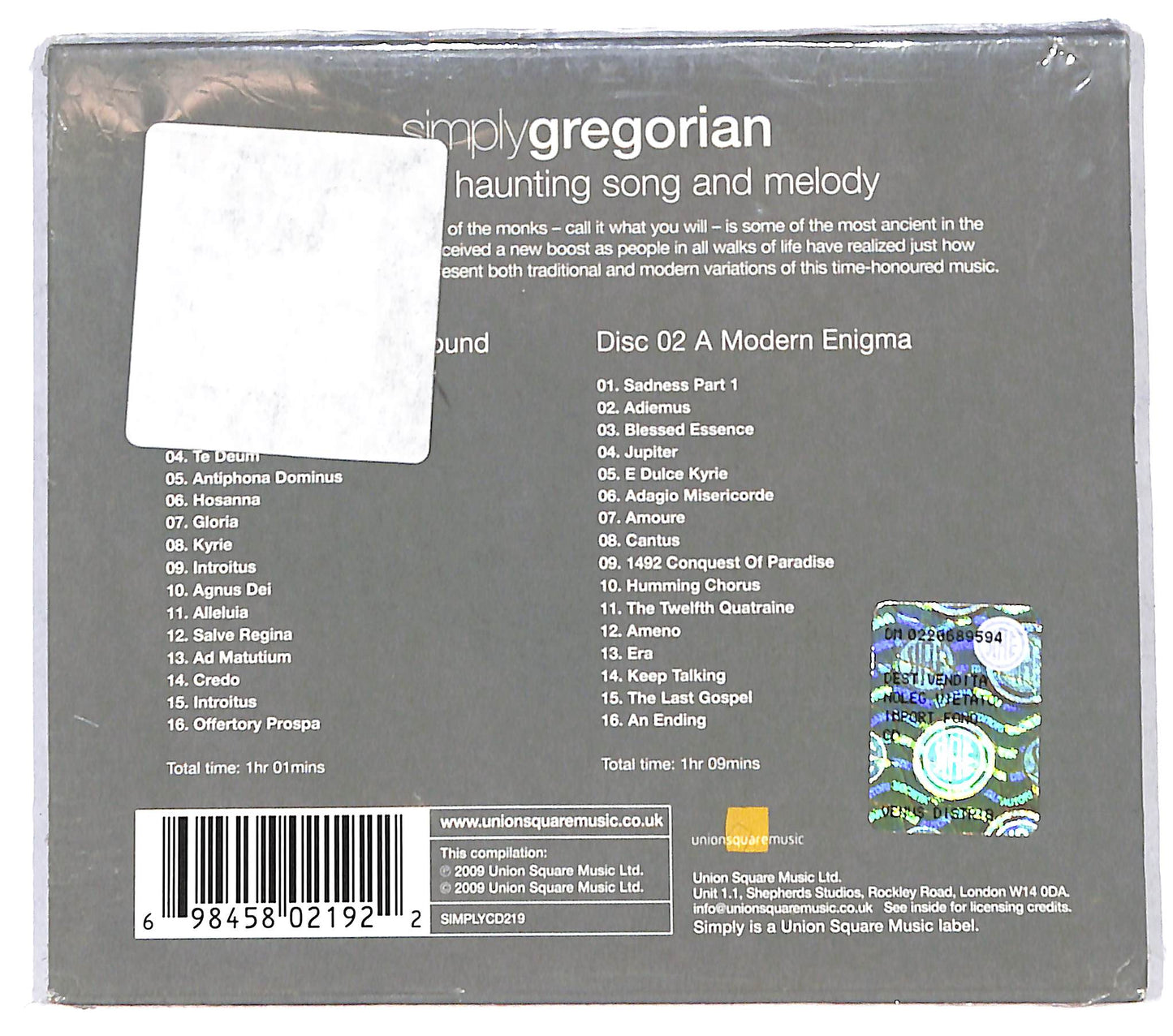EBOND Various - Simply Gregorian CD CB119146