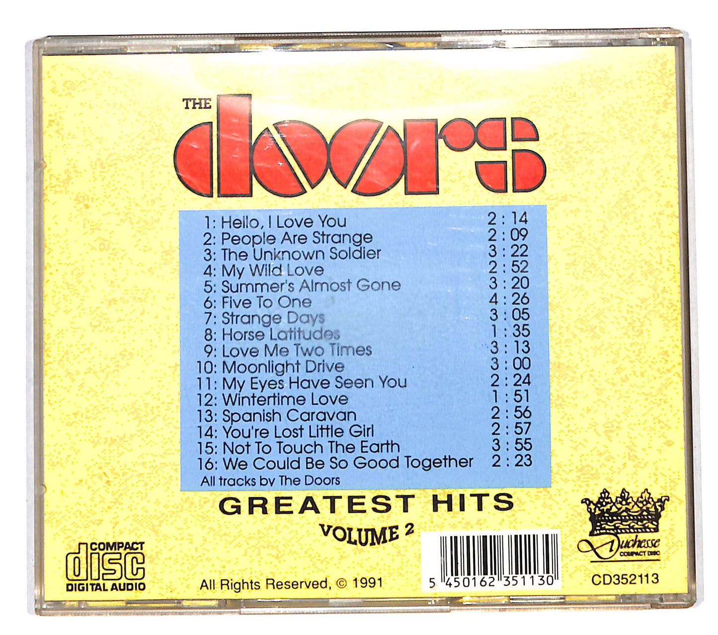 EBOND The Doors - Greatest Hits Volume 2 CD CB119149