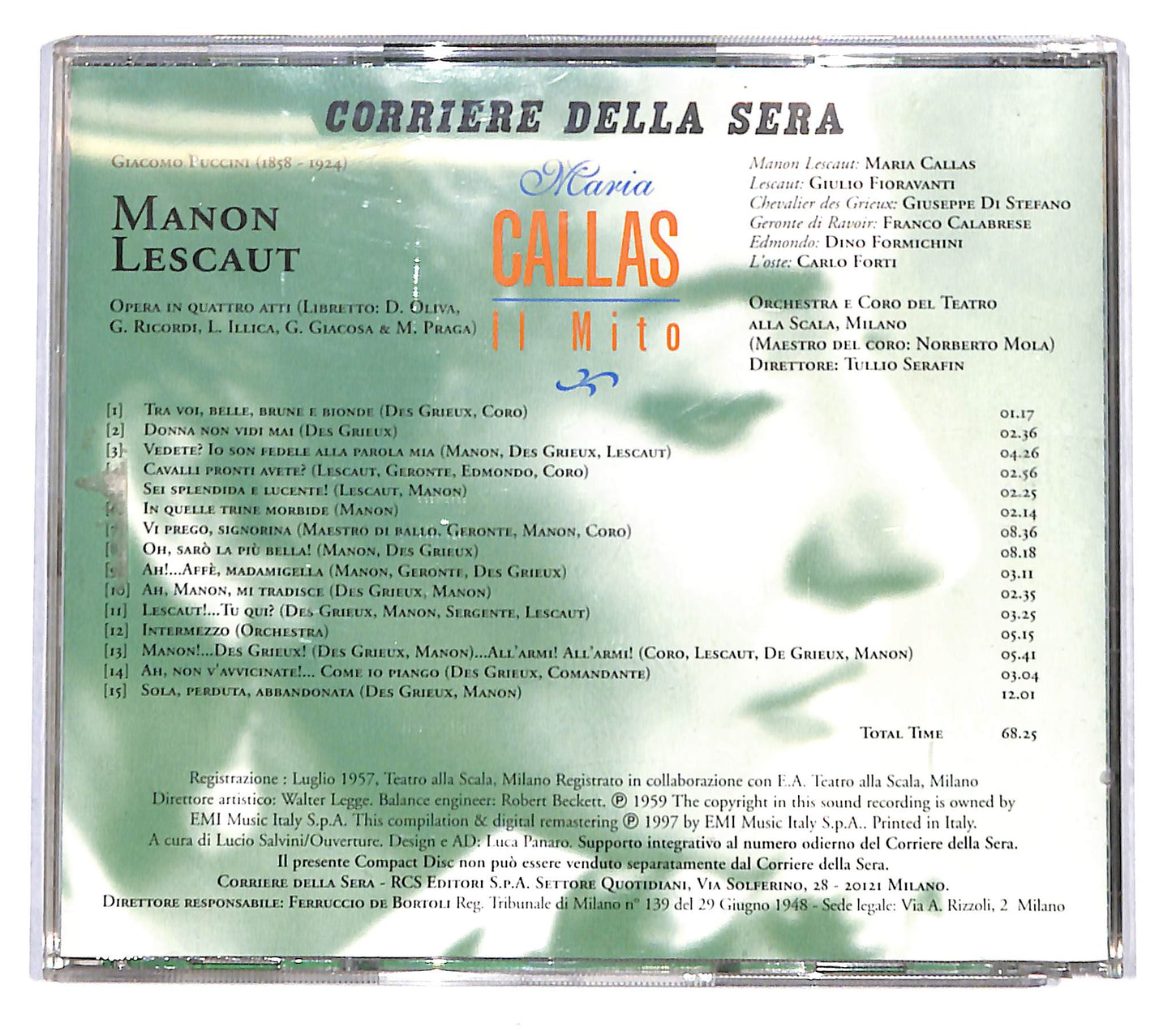 EBOND Maria Callas - Manon Lescaut CD CB120116