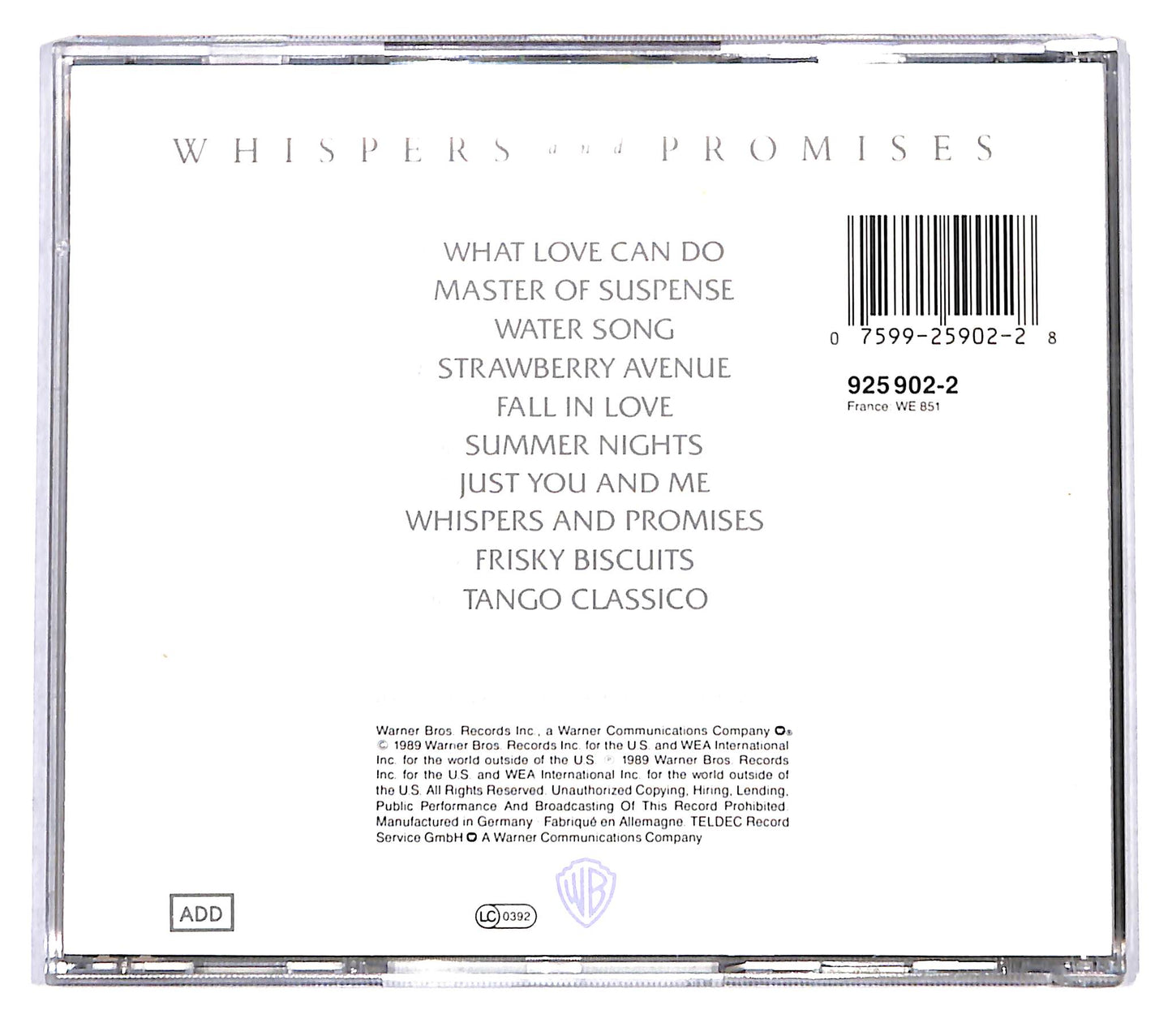 EBOND Earl Klugh - Whispers And Promises CD CB120125