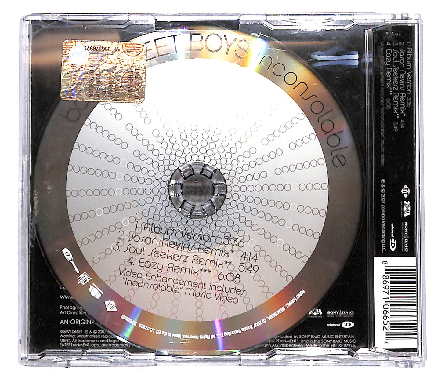 EBOND backSTREET BOYS - Inconsolable CD CB120138