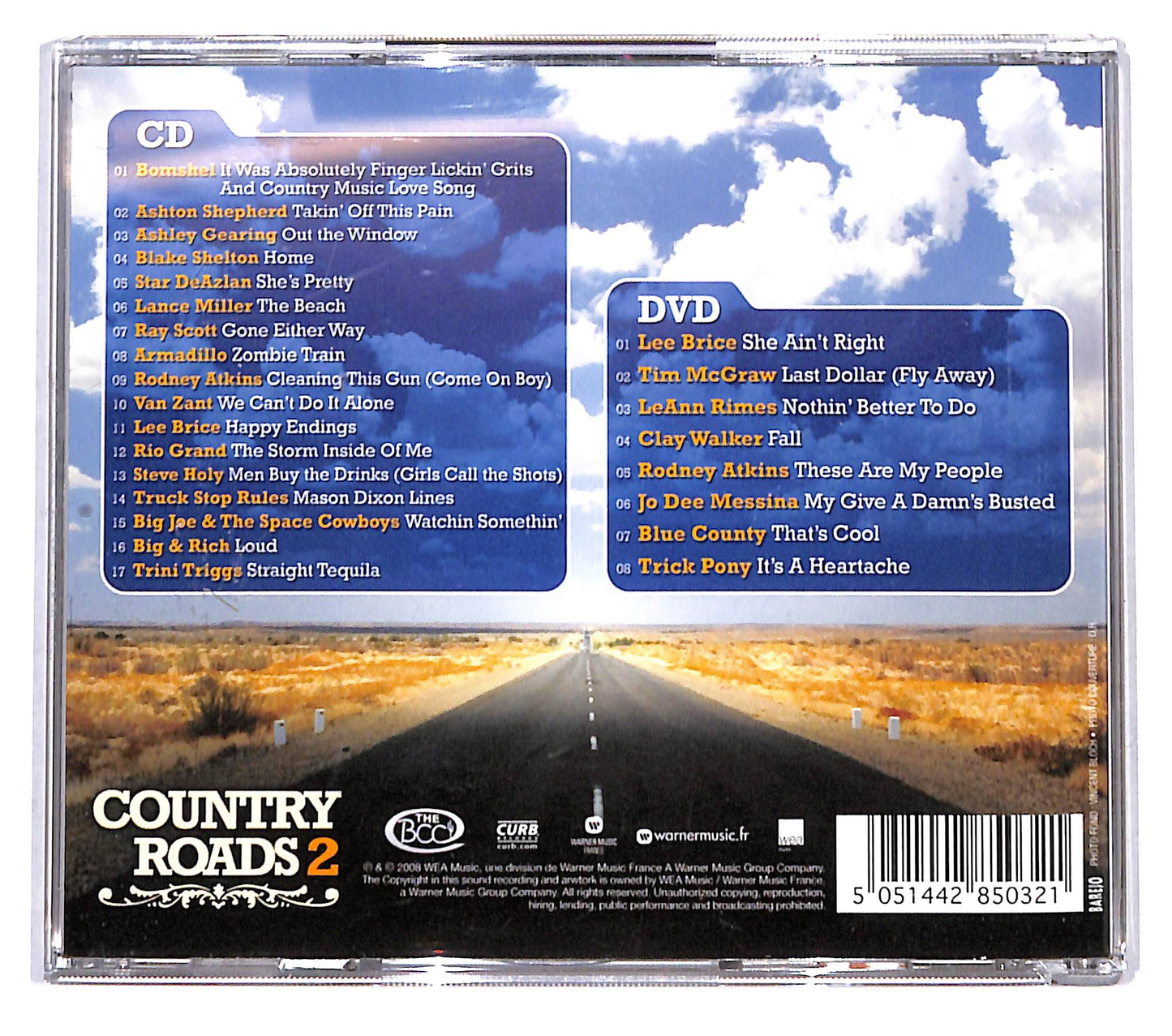 EBOND Various - Country Roads 2 + DVD CD CB120145