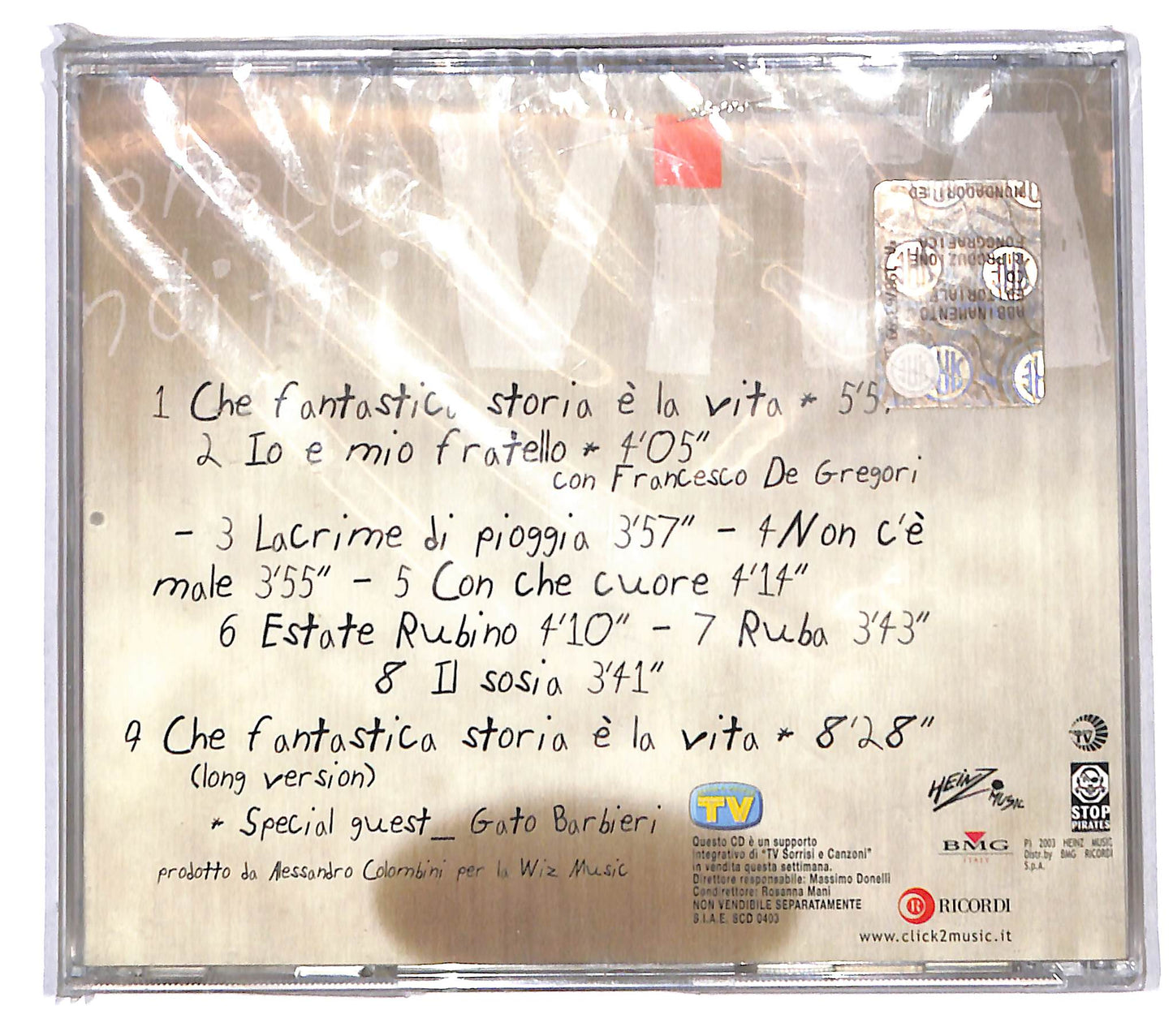 EBOND Antonello Venditti - Che Fantastica Storia E' La Vita CD CB120149