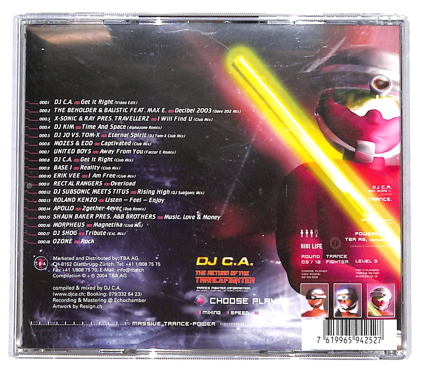 EBOND DJ C.A. - The Return Of The Trancefighter CD CB121516