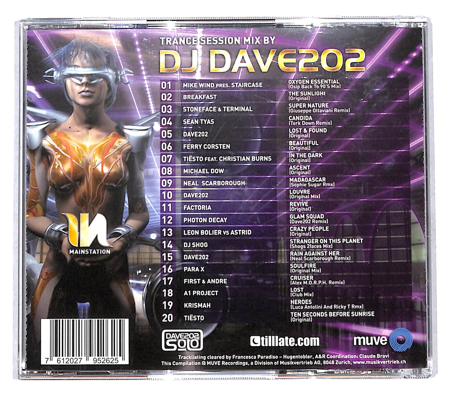 EBOND DJ Dave202 - Mainstation 2007 - Trance Session Mix CD CB121545