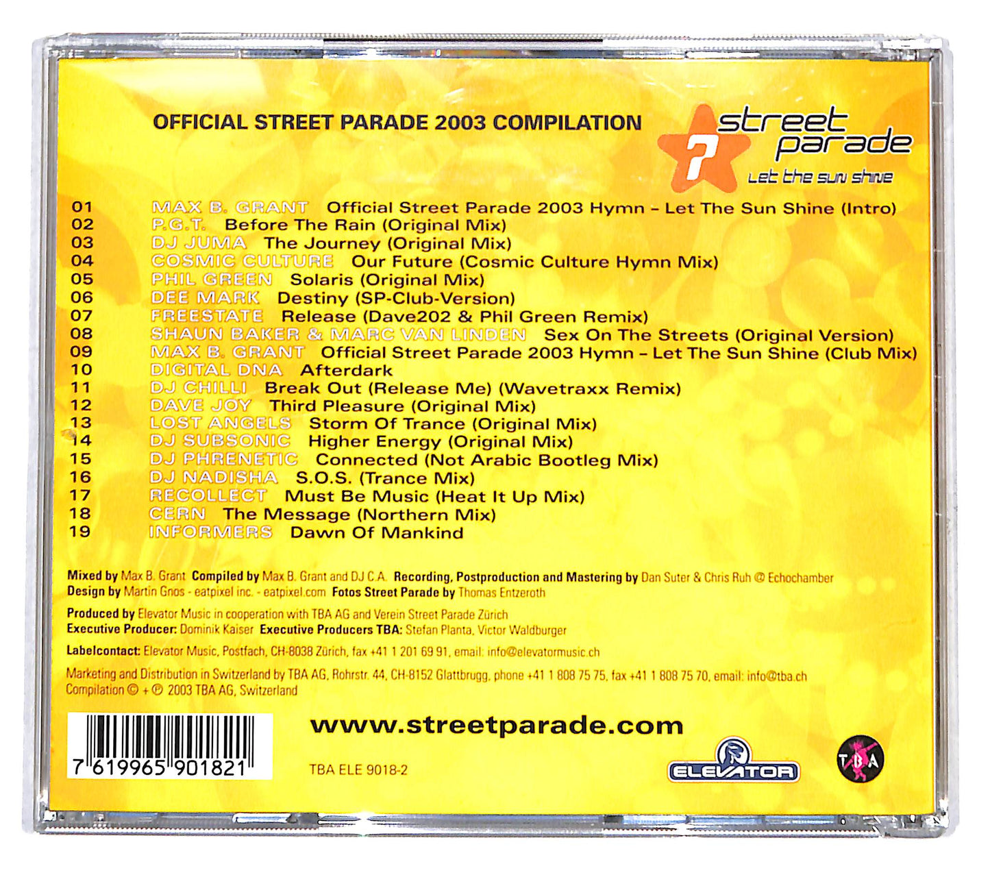 EBOND Various - Official Street Parade 2003 Compilation CD CB121547