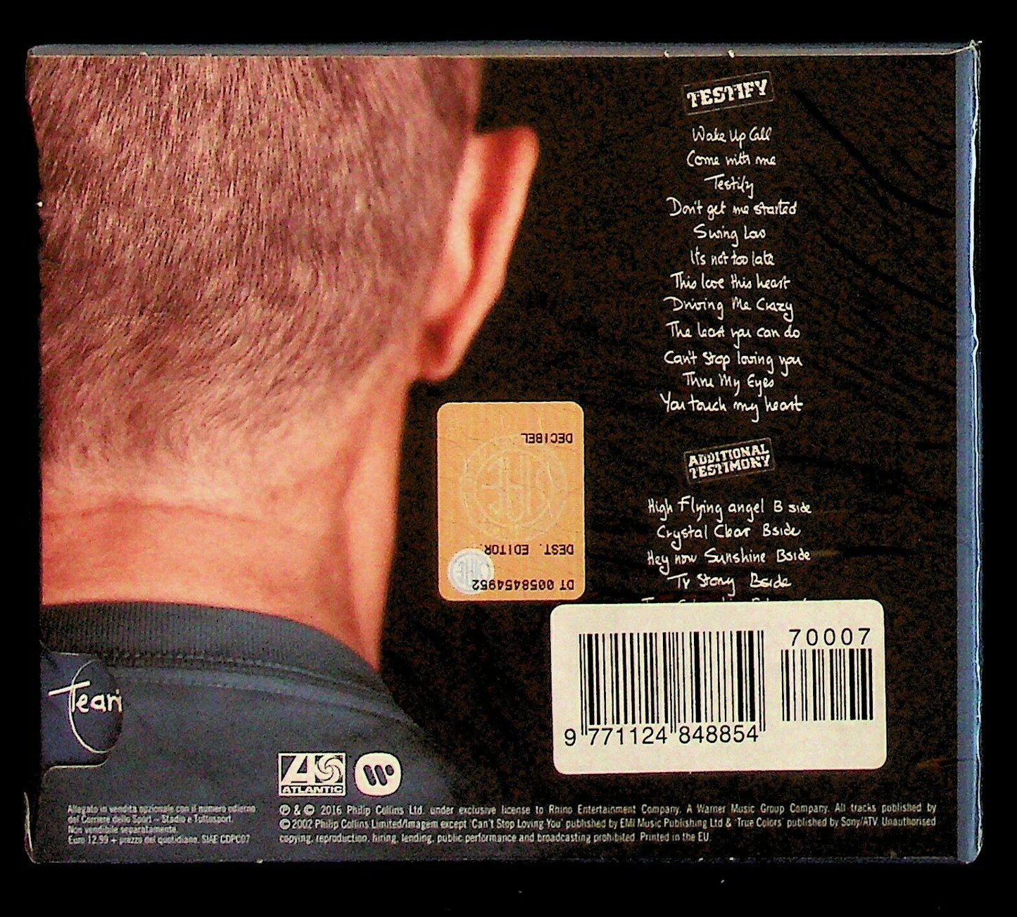 EBOND Phil Collins - Testify - 2 xEditoriale CD CD011019