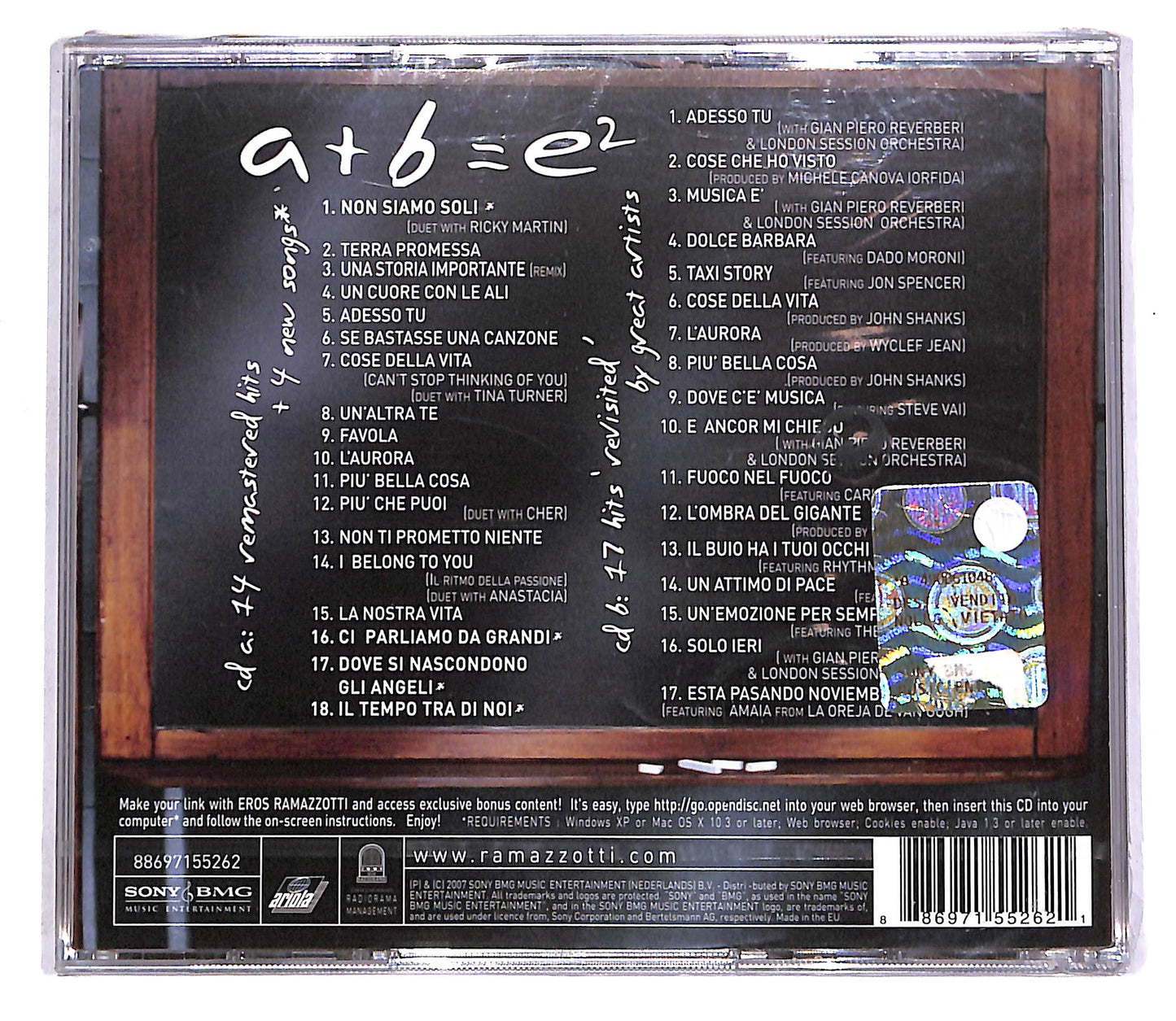 EBOND Eros Ramazzotti - E² (2 dischi) CD CD042832