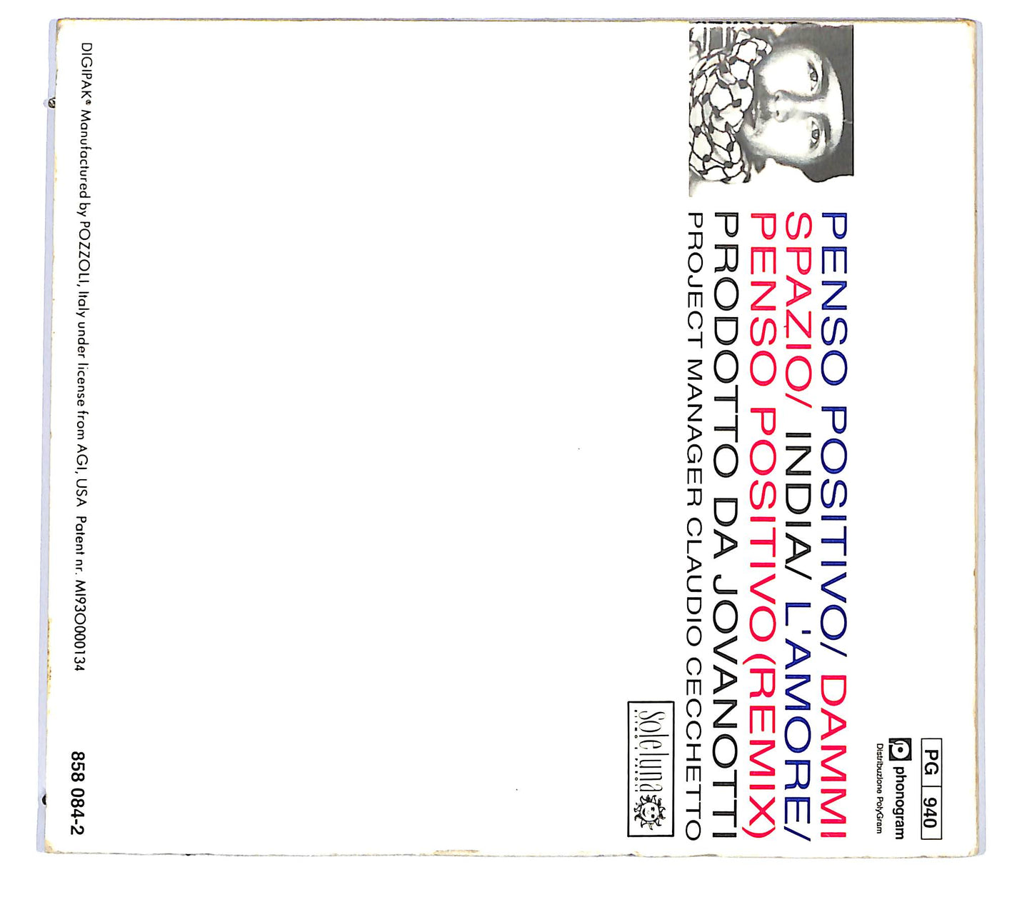 EBOND Jovanotti - Penso Positivo / Dammi Spazio DIGIPACK CD CD043260
