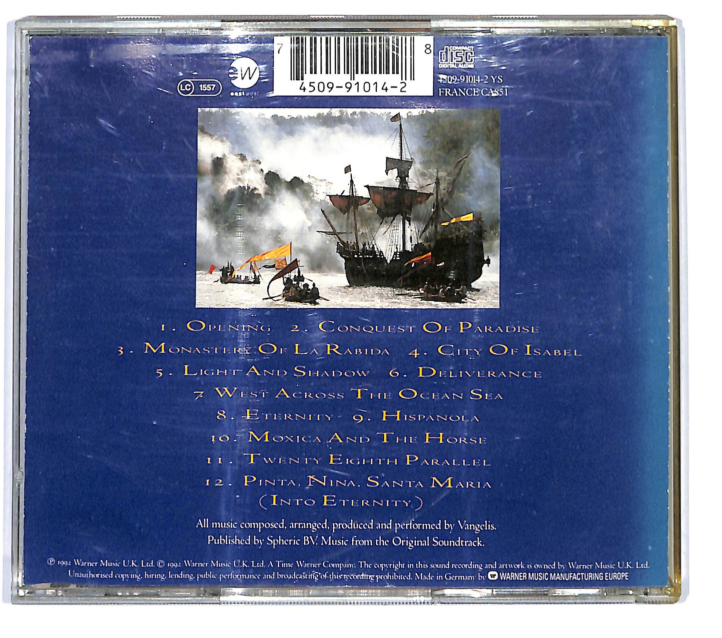 EBOND Vangelis - 1492 - Conquest Of Paradise (Soundtrack) CD CD043265