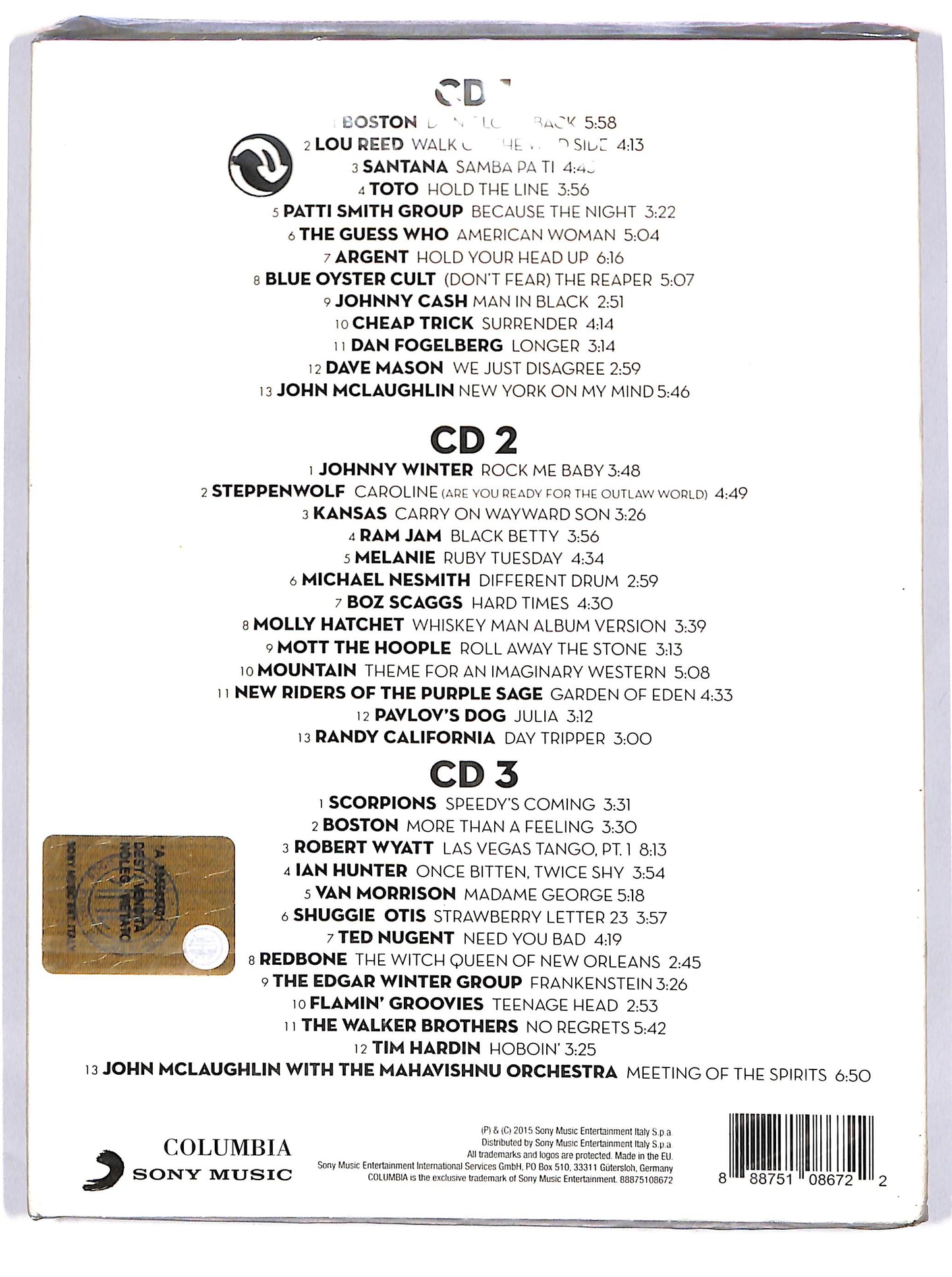 EBOND Various - Il Meglio Del Rock Anni 70 ( 3 dischi) CD CD044105