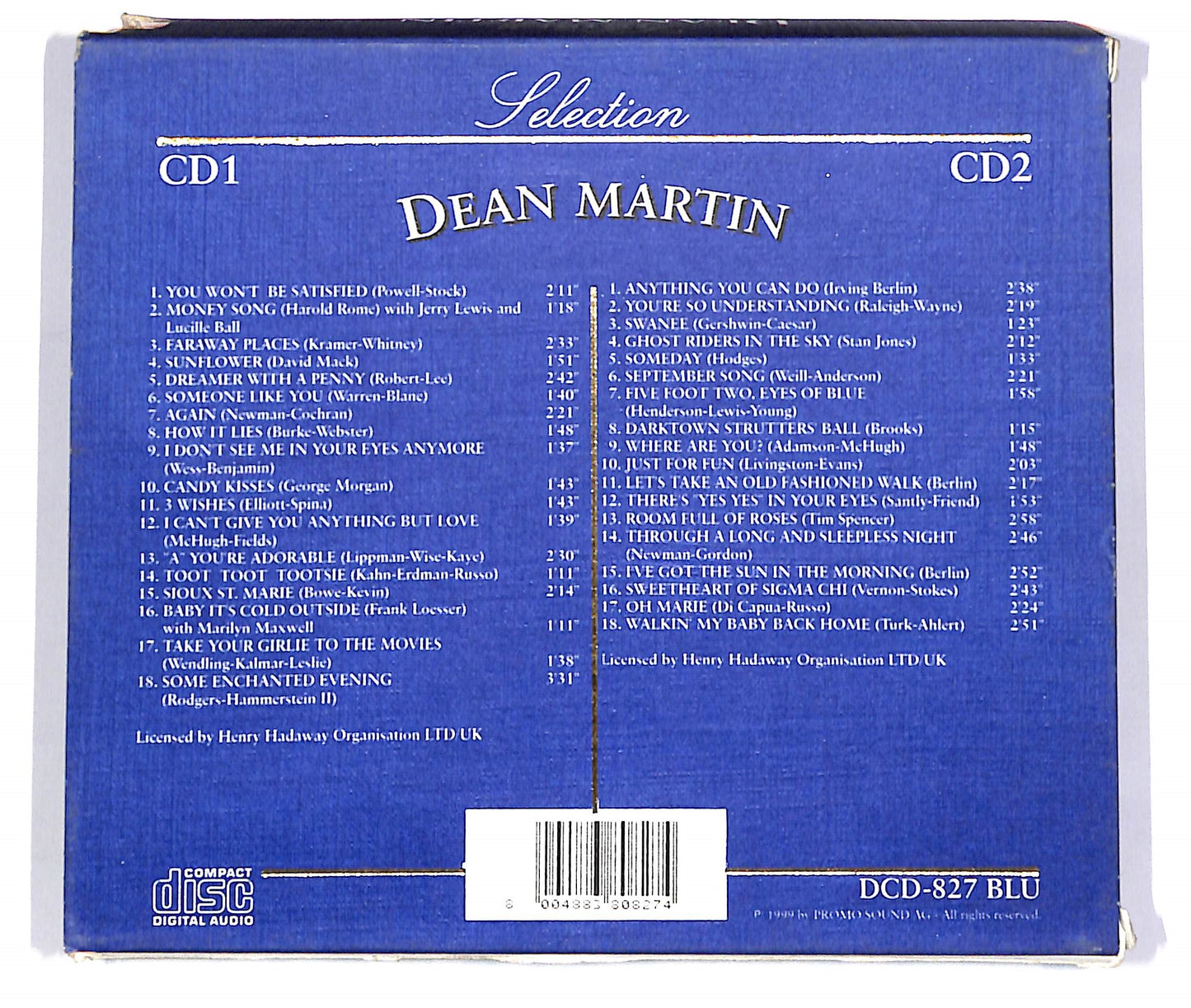 EBOND Dean Martin - Selection (2 dischi) CD CD045915
