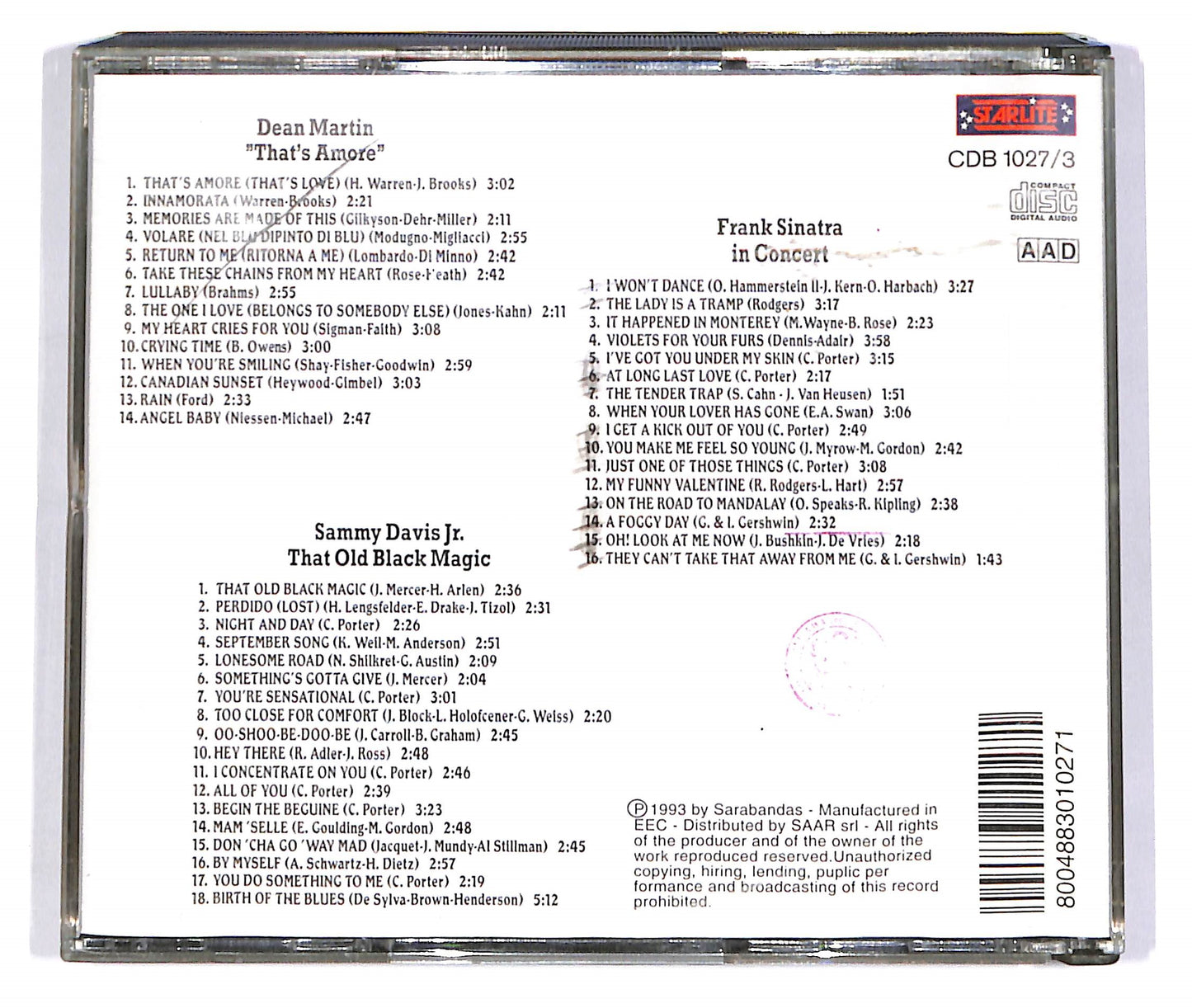 EBOND Various - The Entertainers (3 dischi) CD CD045918