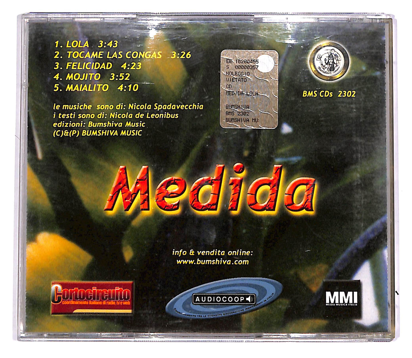 EBOND Medida - Lola, Tocame Las Congas EDITORIALE CD CD046901