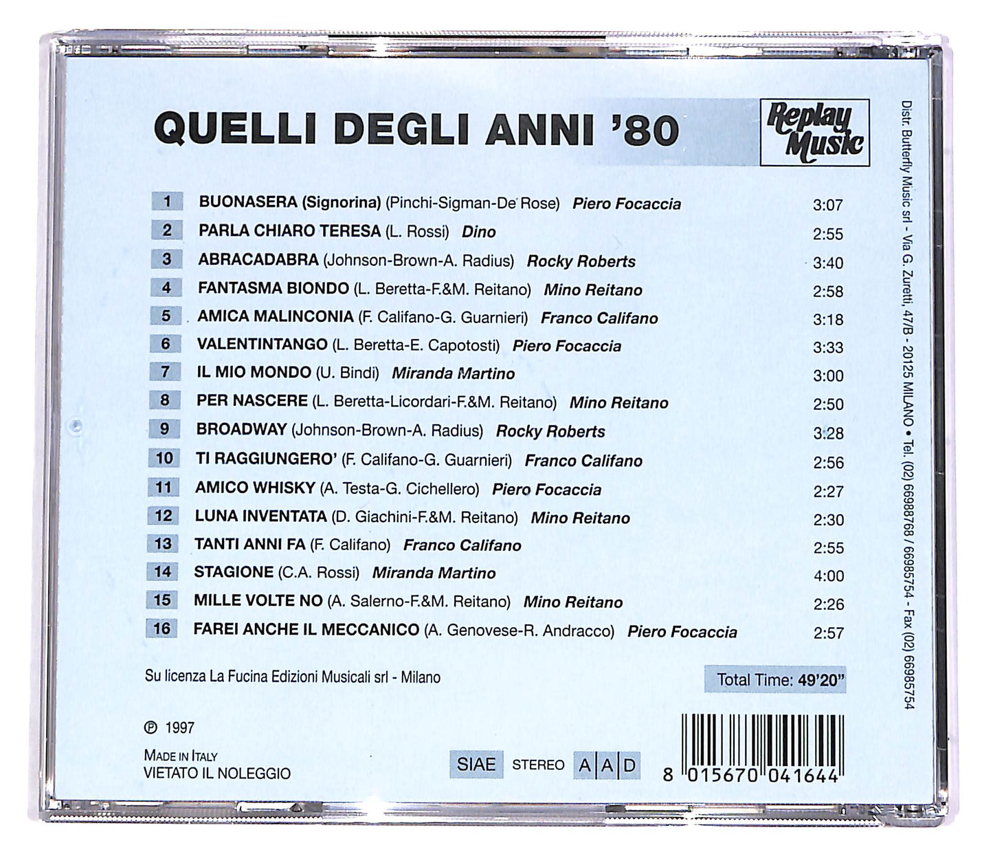 EBOND Various - Quelli Degli Anni '80 CD CD046906